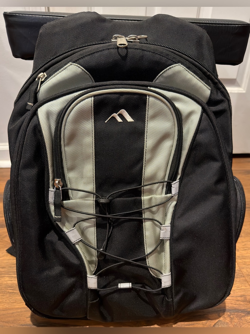 Brenthaven Tred Expandable Backpack Ballistic Nylon 19"x15.5"x11" black & silver